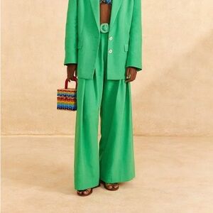 Green Tailored Farm Rio Pants